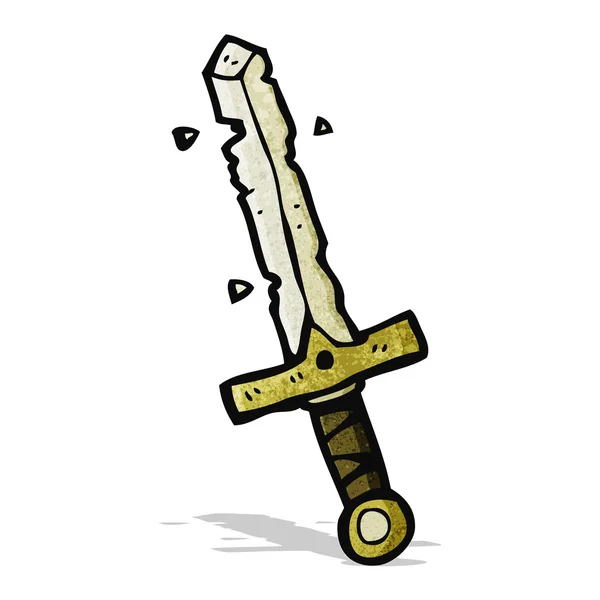 Espada dos desenhos animados — Vetor de Stock