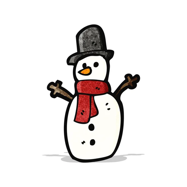 Мультфильм Снеговик — стоковый вектор