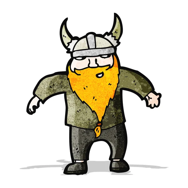 Cartoon viking man — Stock vektor