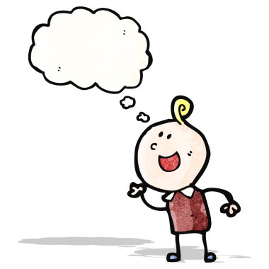 mutlu karikatür doodle çocuk