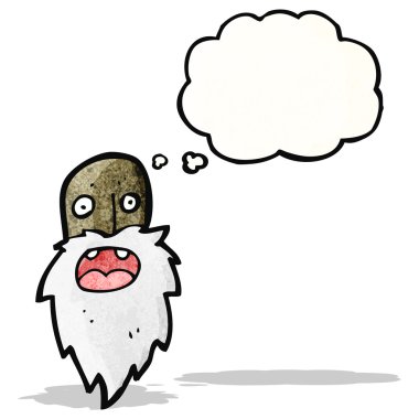 Çizgi film yaşlı adam yüzü