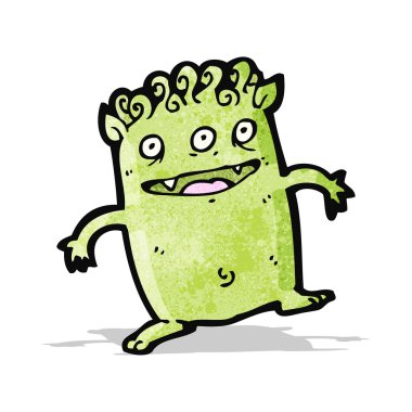 karikatür mutlu uzaylı