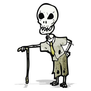 karikatür komik iskelet