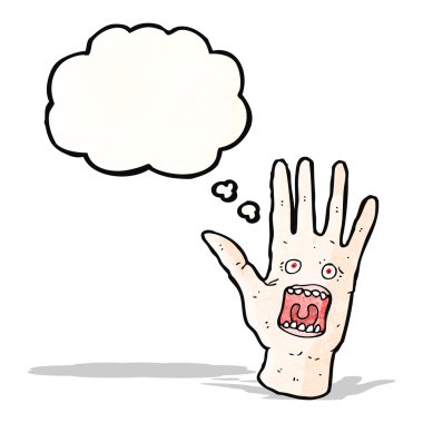 korkutucu haykıran el çizgi film