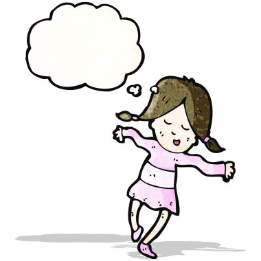 çizgi film dans eden kız