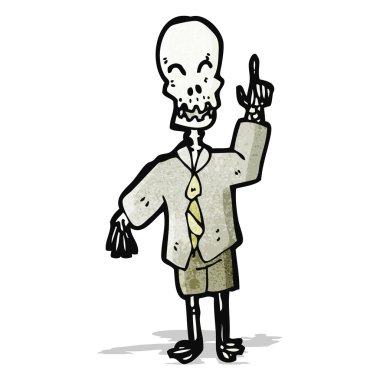 karikatür komik iskelet