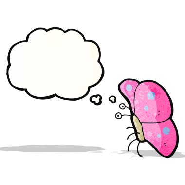 komik karikatür kelebek