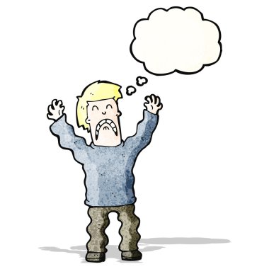 dehşete adam çizgi film