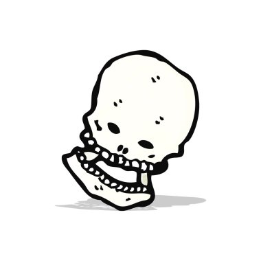 karikatür skull simgesi