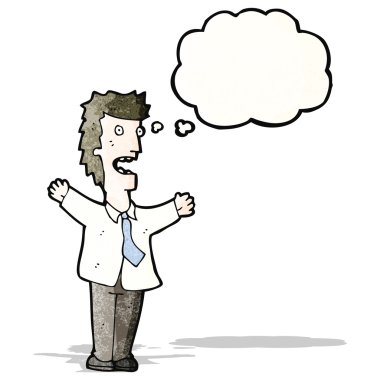 karikatür işadamı endişe verici