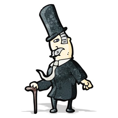 karikatür Victoria beyefendi