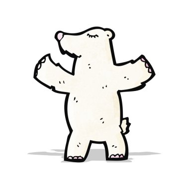 karikatür kutup ayısı