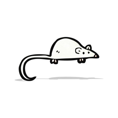 çizgi film beyaz fare