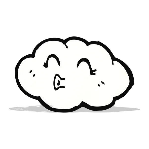 Personagem de desenhos animados em nuvem — Vetor de Stock