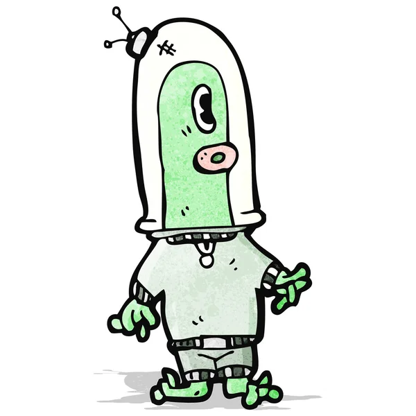 Cartone animato alieno — Vettoriale Stock