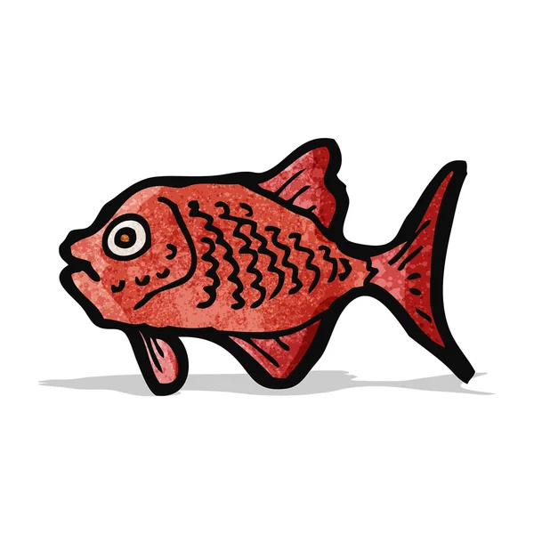 Piraña de dibujos animados — Vector de stock