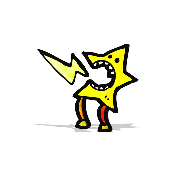 Hvězda kreslená postavička — Stockový vektor