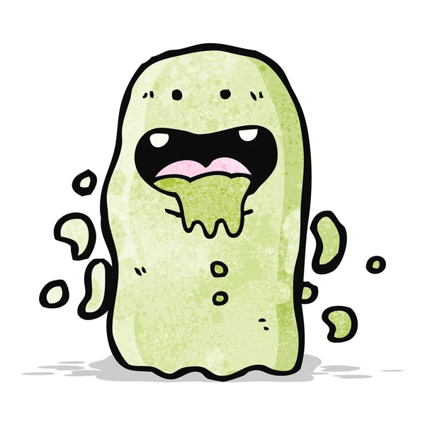 Slimy cartoon ghost — Stock Vector