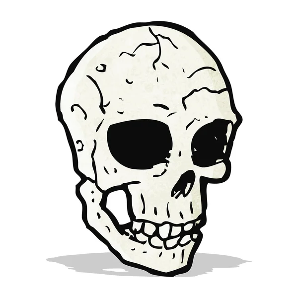 Spooky skull cartoon — 图库矢量图片