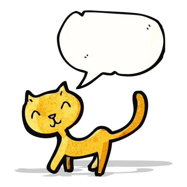 Cartoon uitrekkende kat — Stockvector