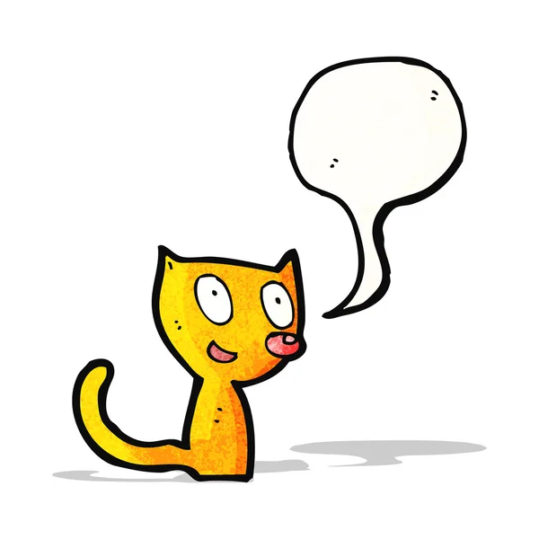 Pequeño gato de dibujos animados — Vector de stock