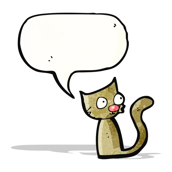 Divertido gato de dibujos animados — Vector de stock