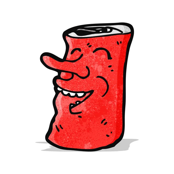 Soda kan cartoon karaktär — Stock vektor
