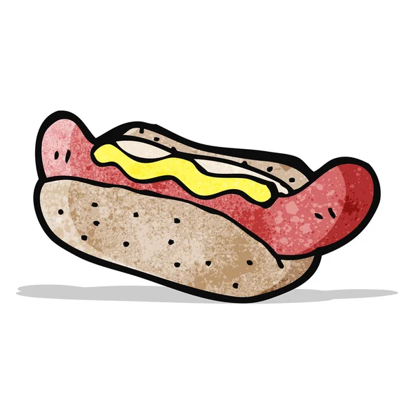 Rajzfilm-hotdog — Stock Vector
