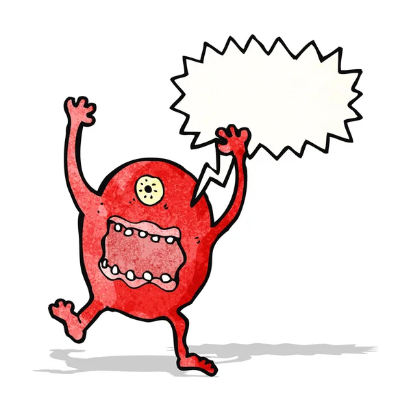 Crazy monstre dessin animé — Image vectorielle
