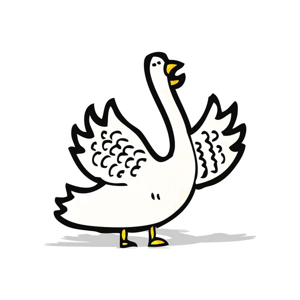 Cartoon goose — Stok Vektör