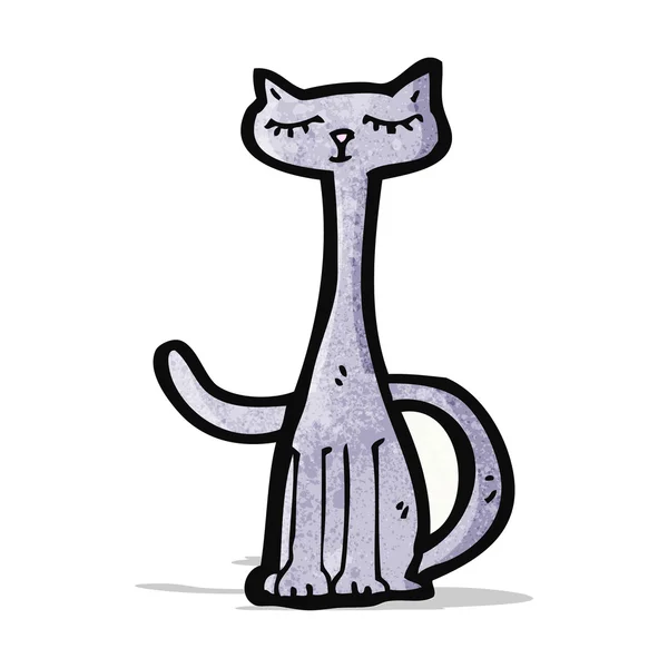 Gato bonito dos desenhos animados — Vetor de Stock