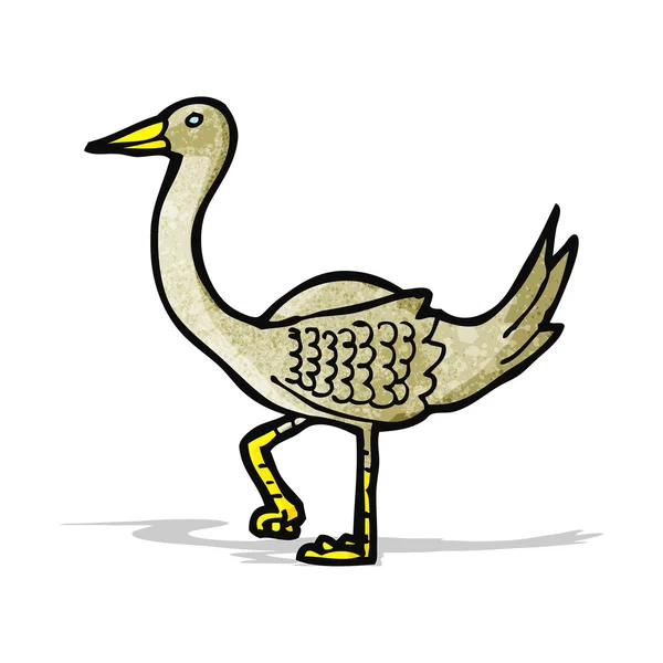 Cartoon struisvogel — Stockvector