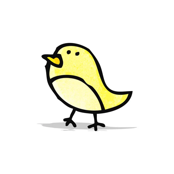 Cartoon little bird doodle — Stock Vector