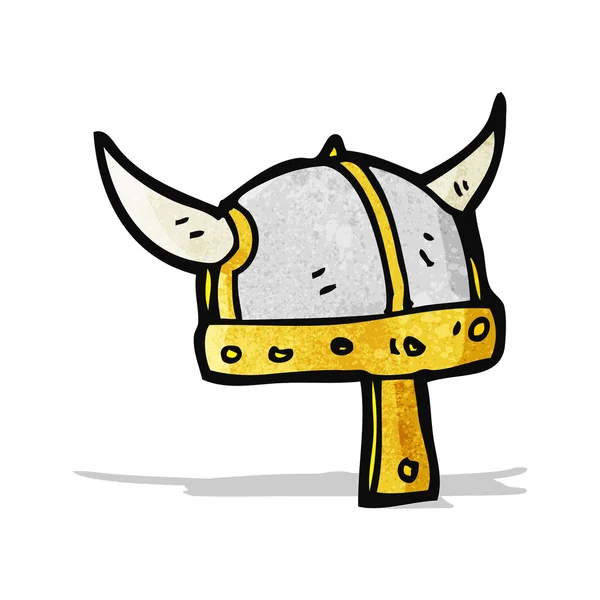 Casco vikingo de dibujos animados — Vector de stock