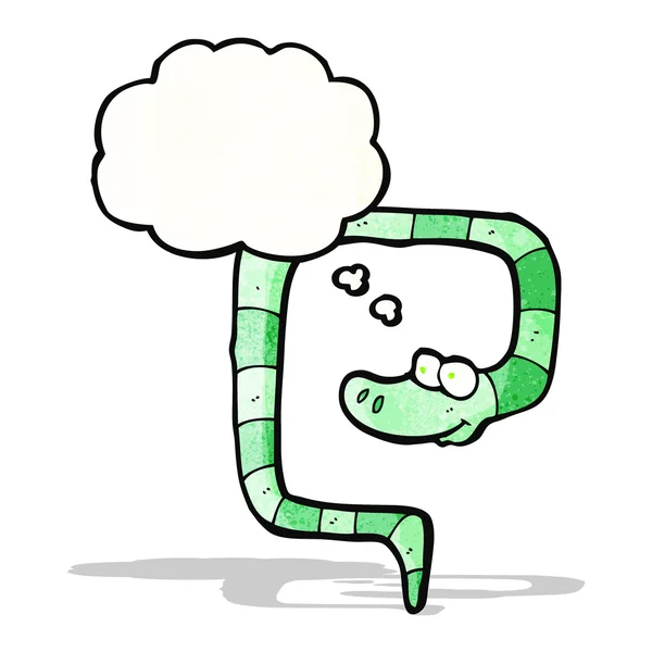 Komik karikatür yılan — Stok Vektör