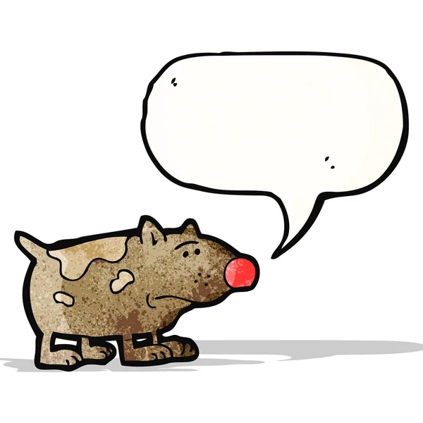 Chien Qui Parle Dessin Animé Rétro Image Vectorielle
