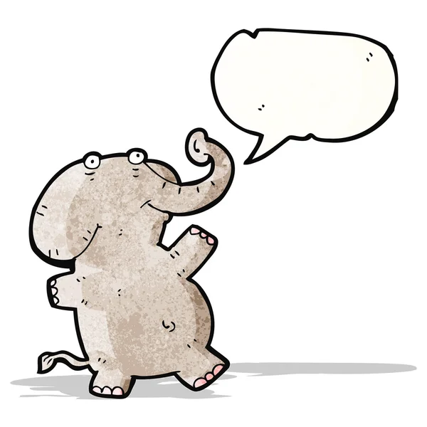 Elefante de dibujos animados — Vector de stock