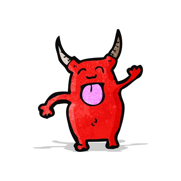 Dibujos animados pequeño diablo — Vector de stock