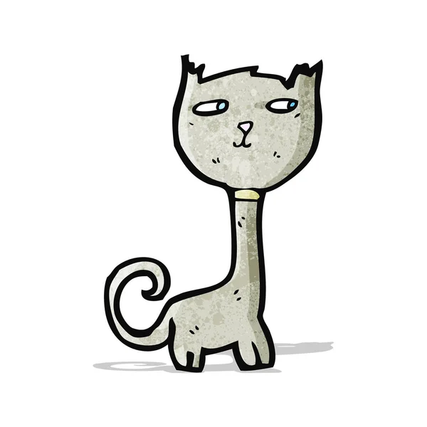 Divertido gato de dibujos animados — Vector de stock