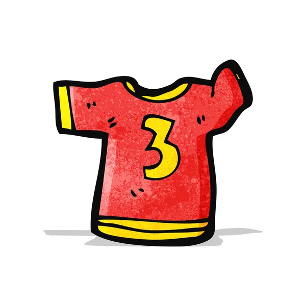 Camisa deportiva de dibujos animados — Vector de stock