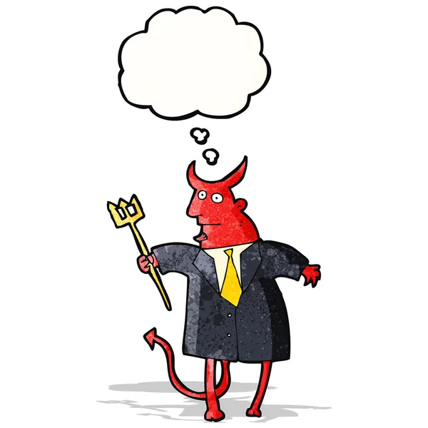 Cartoon devil in suit — Stock Vector
