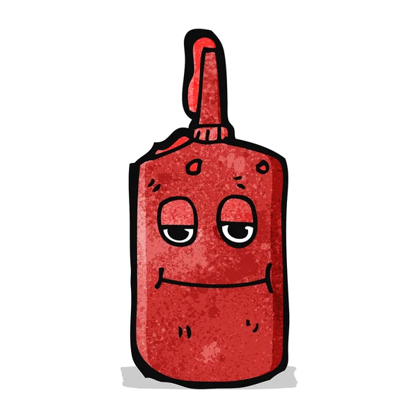 Botella de ketchup de dibujos animados — Vector de stock