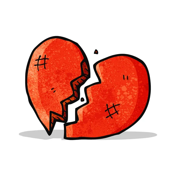 Simbolo del cuore spezzato — Vettoriale Stock