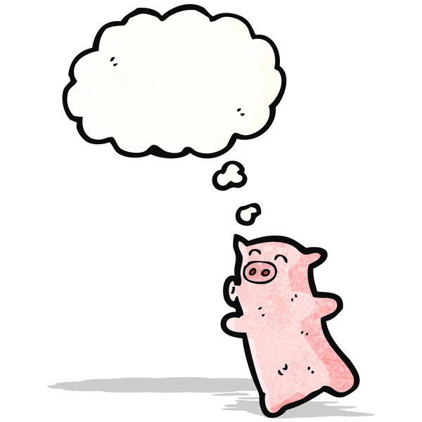 Dessin animé petit cochon — Image vectorielle