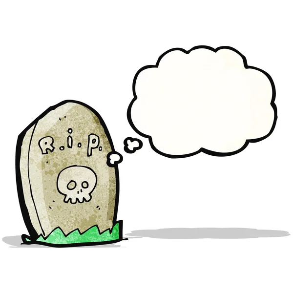 Cartoon gravestone — Stock Vector