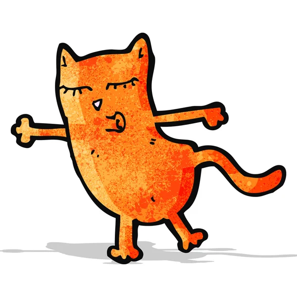 Drôle dessin animé chat — Image vectorielle