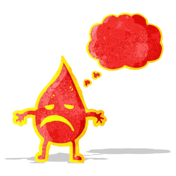 Cartoon lilla flamma — Stock vektor