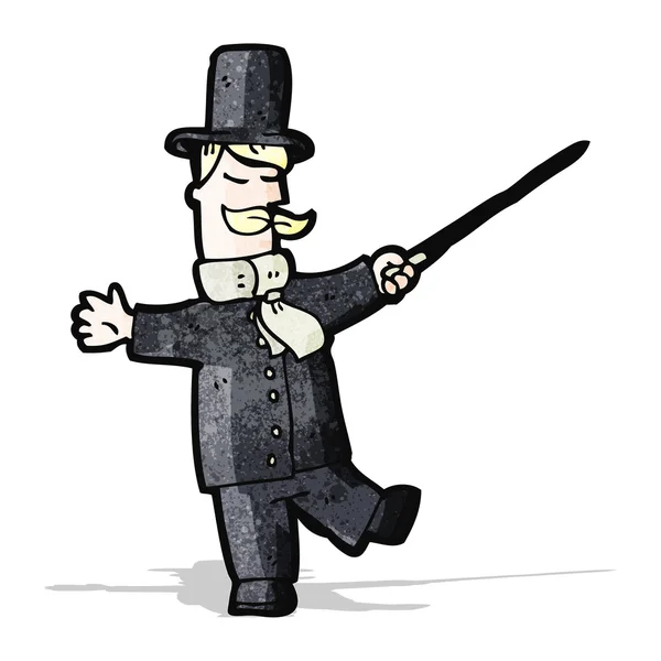 Вікторіанський джентльмен мультфільм — стоковий вектор