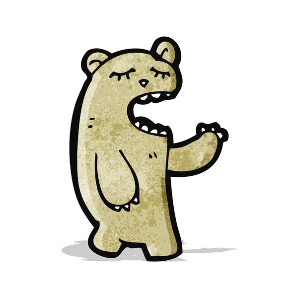 Divertido oso de dibujos animados — Vector de stock