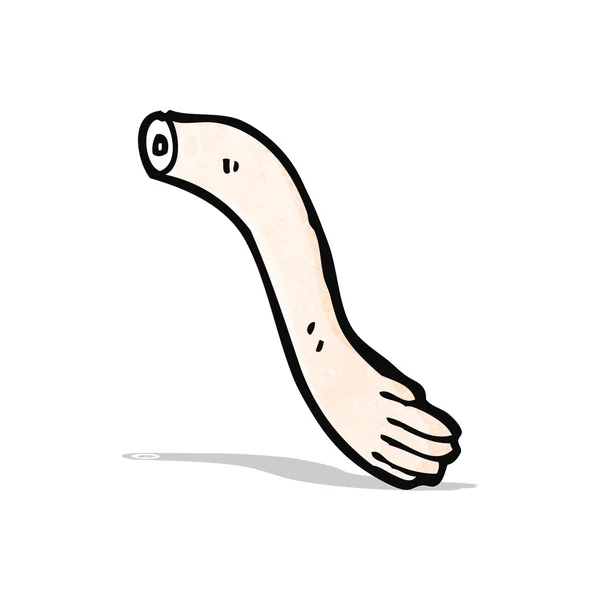 Karikatur abgetrennter Arm — Stockvektor